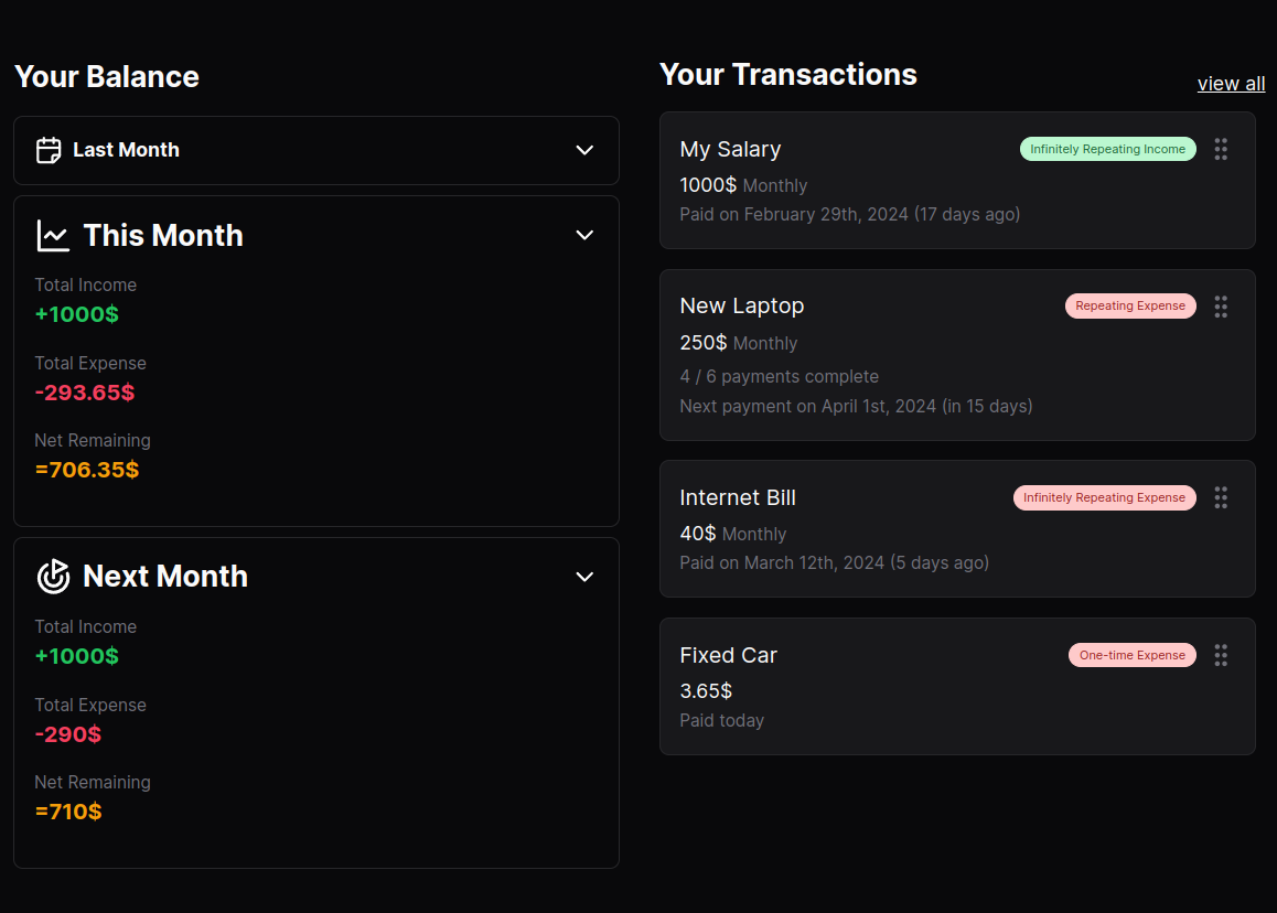 Track Expenses & Income